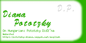 diana pototzky business card